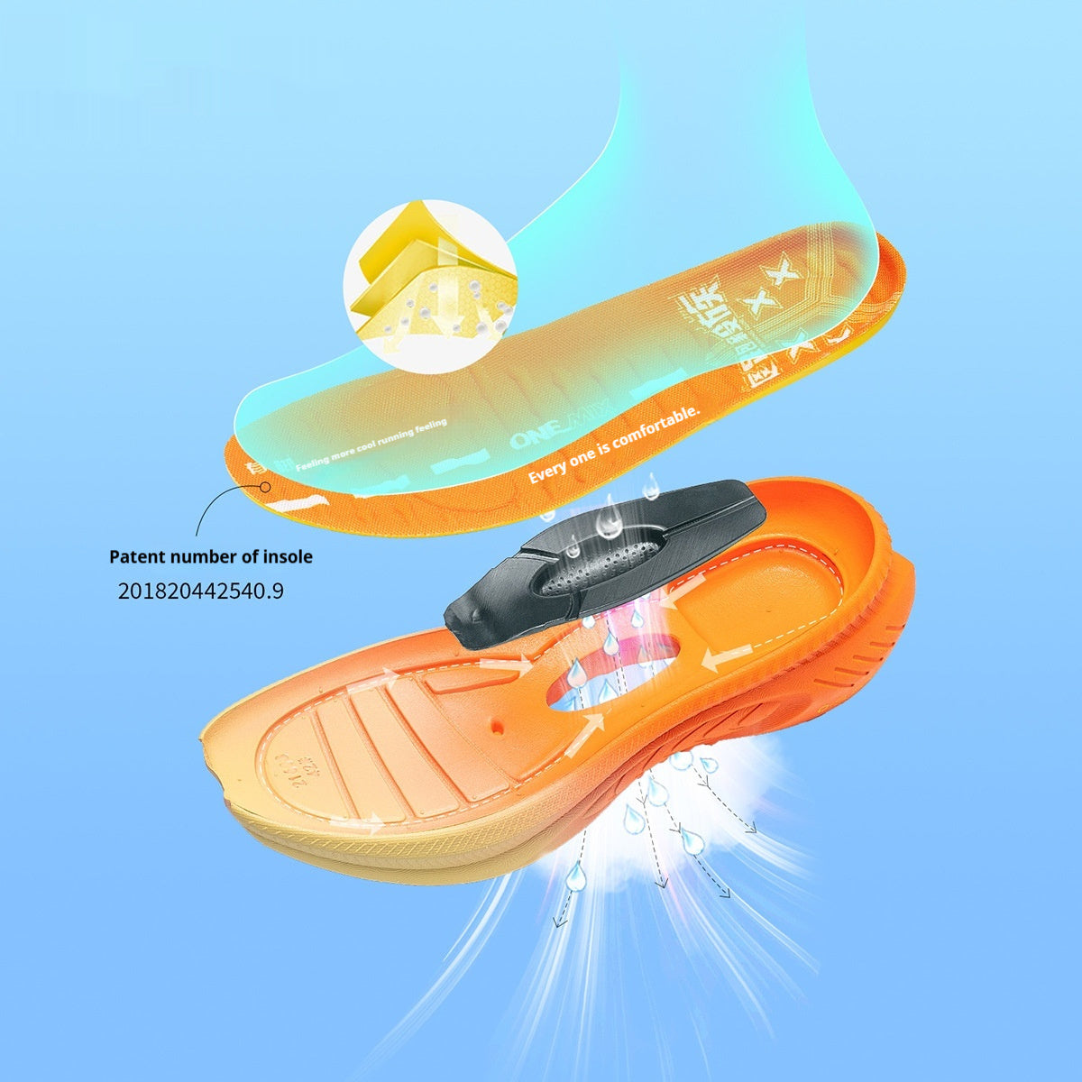 Shock-Absorption Running Shoes