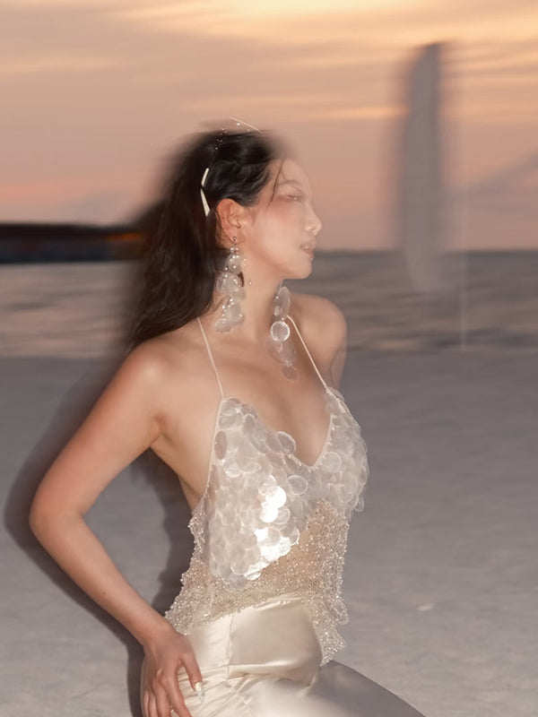Transparent Sequin Dress