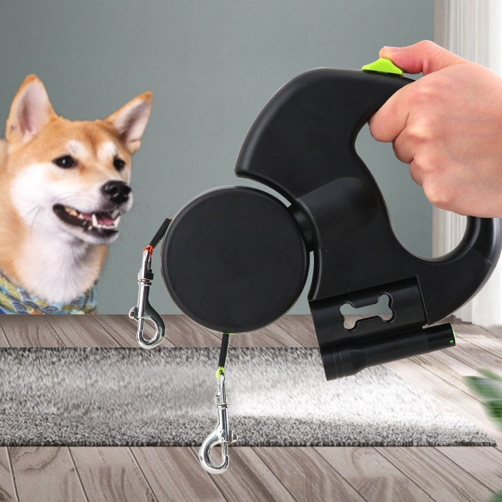 Dual Retractable Light Up Dog Leash