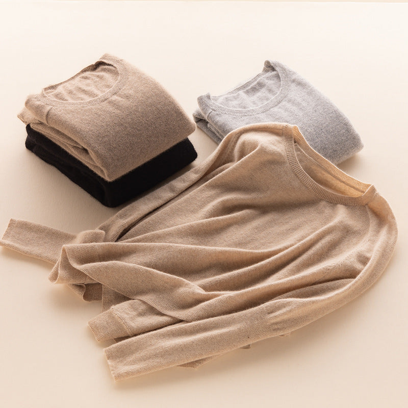 Round Neck Cashmere Shirt