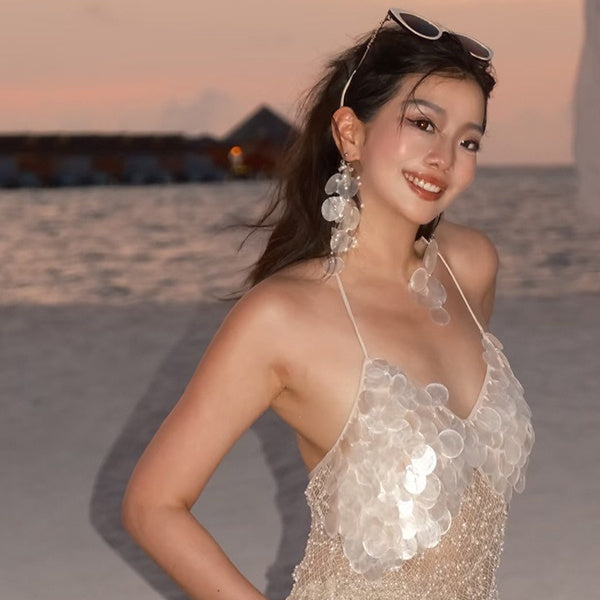 Transparent Sequin Dress