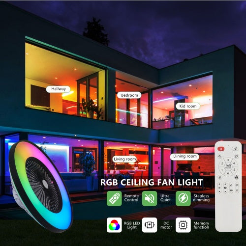 23 inch LED RGB Smart Ceiling Fan