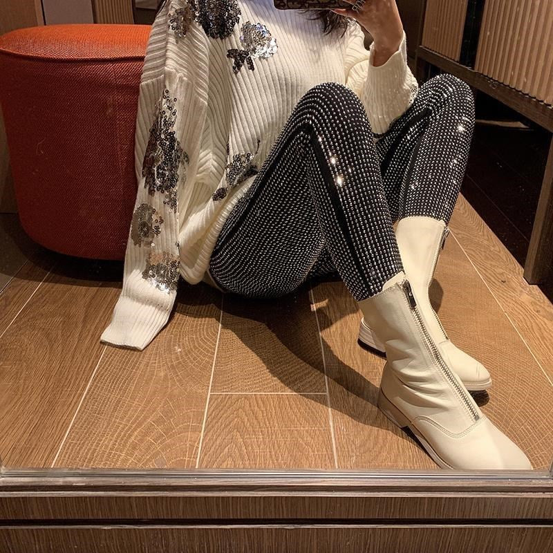 Rhinestones Leggings
