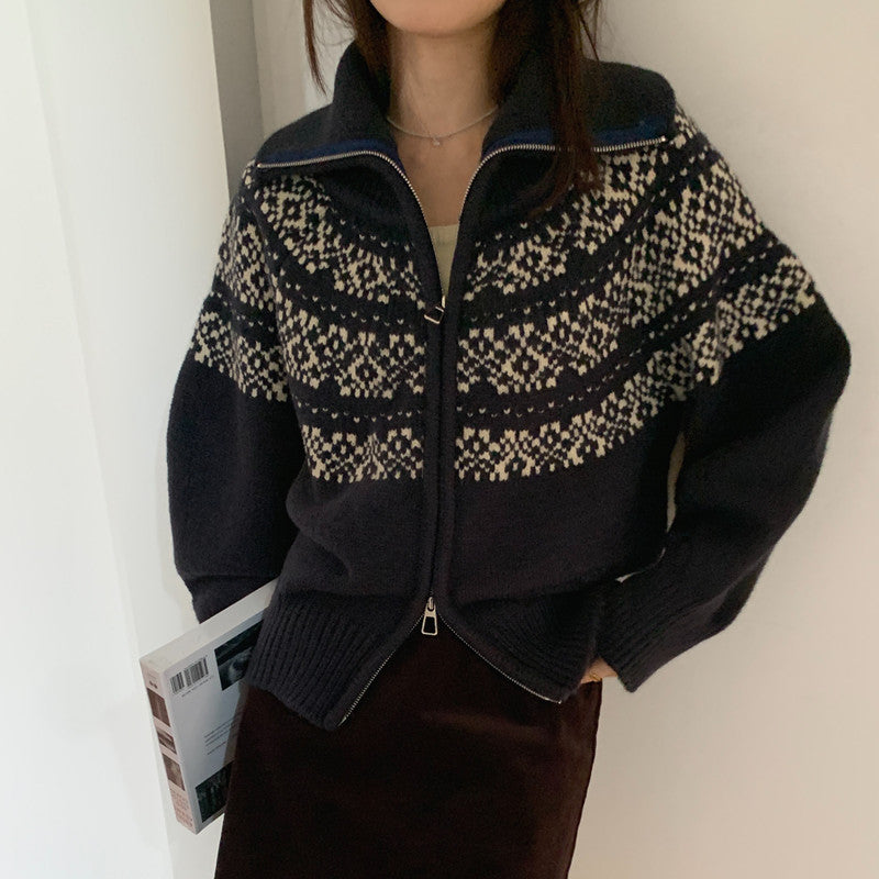 Vintage Knitted Cardigan Sweater