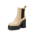 Heel Platform Ankle Boots
