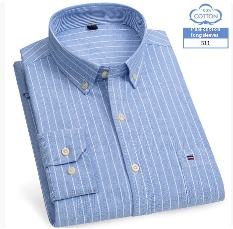 Plaid Long Sleeve Dress Shirt