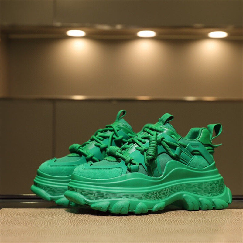 Leather Platform Sneakers