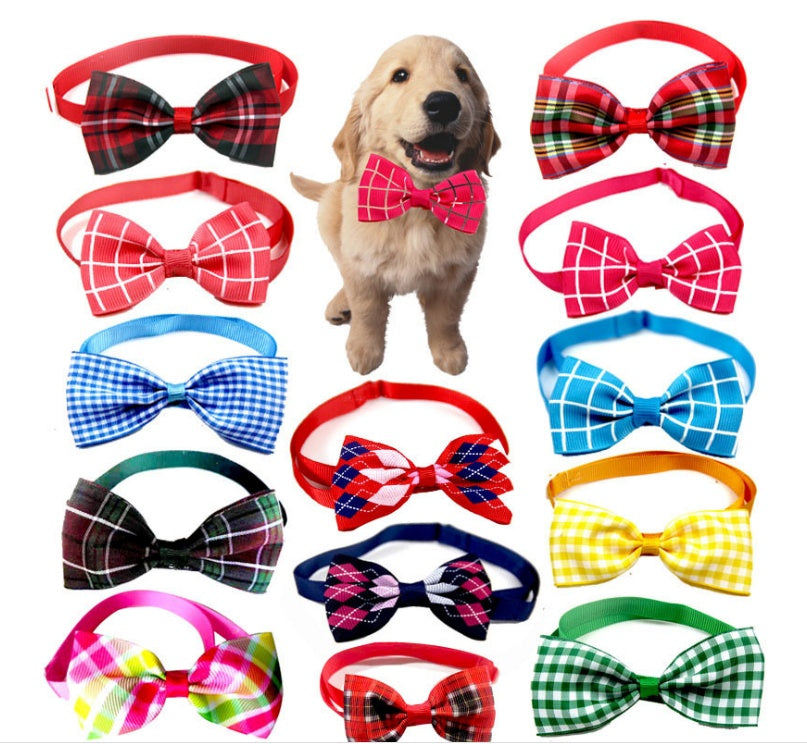 Plaid Pet Bowtie