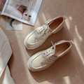 British Style Leather Platform Flats