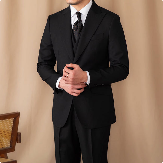 3-Piece Wool Business Suit