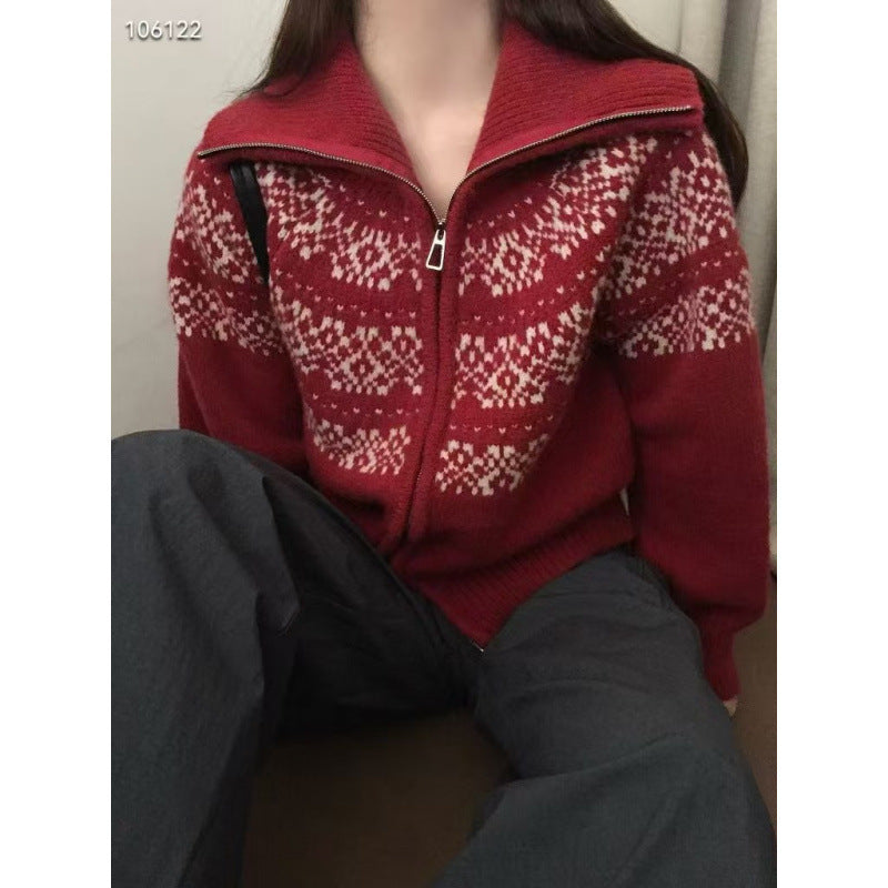 Vintage Knitted Cardigan Sweater