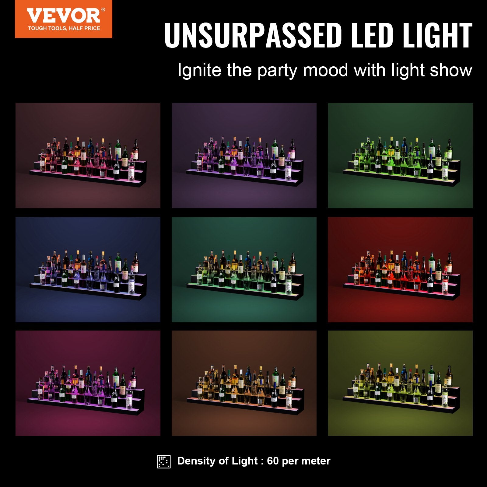 LED Liquor Bottle Display