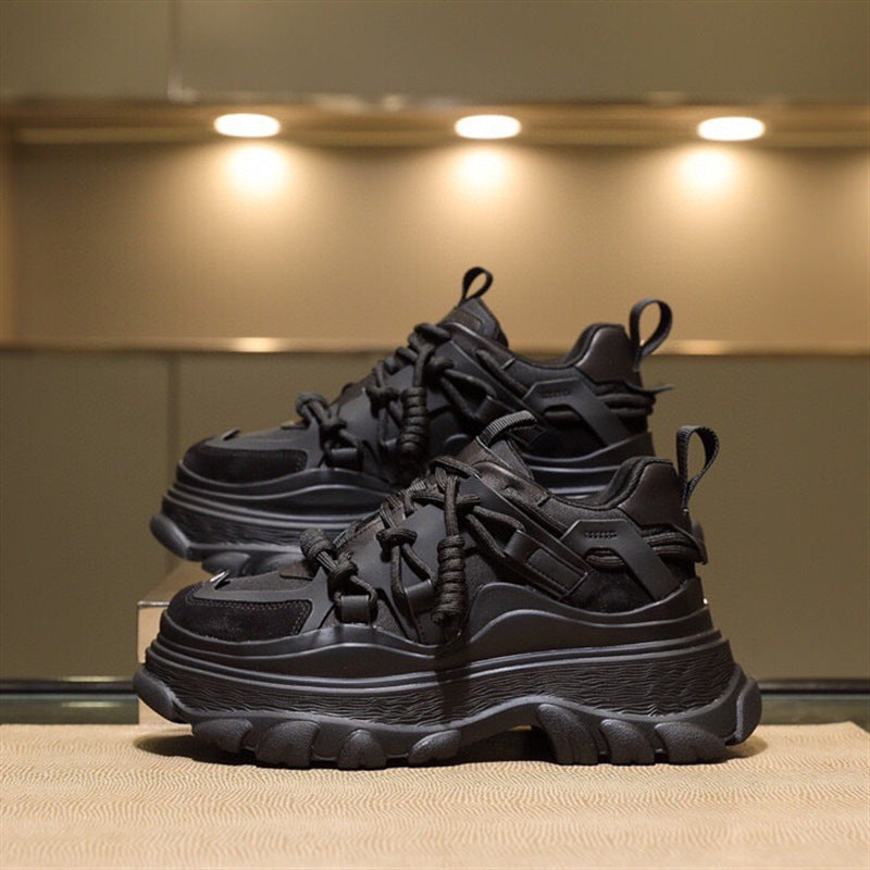 Leather Platform Sneakers