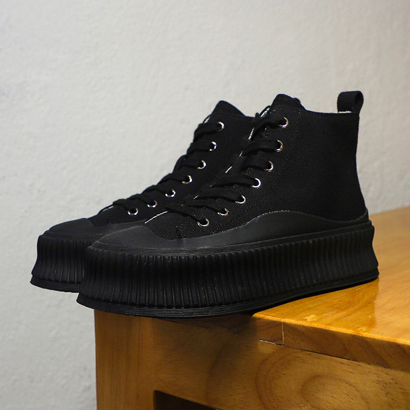 High-Top Canvas Shoes