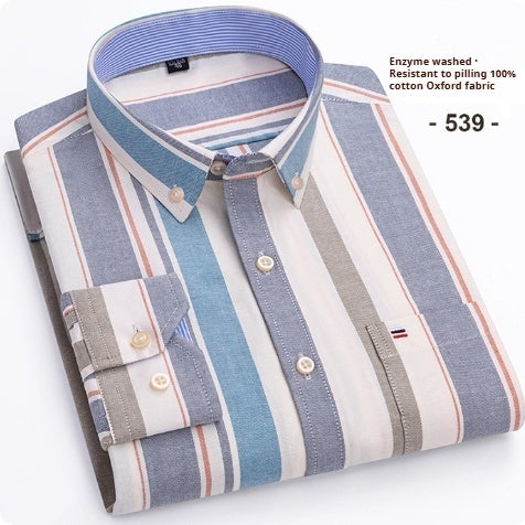 Plaid Long Sleeve Dress Shirt