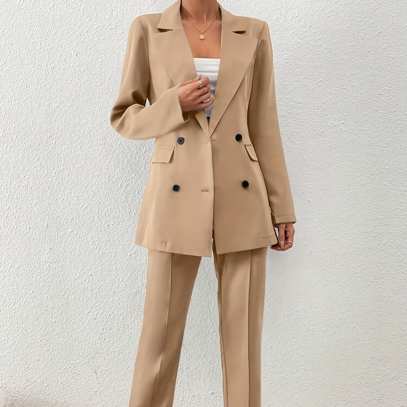 Elegant Two-Piece Pants Suit
