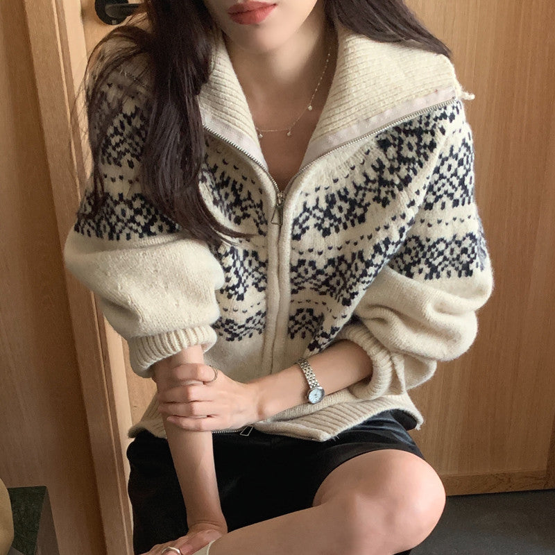 Vintage Knitted Cardigan Sweater