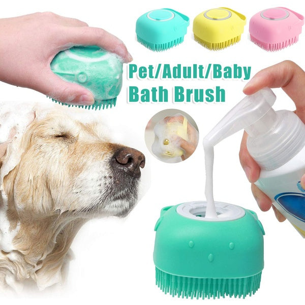 Silicone Dog Bath Brush Gloves