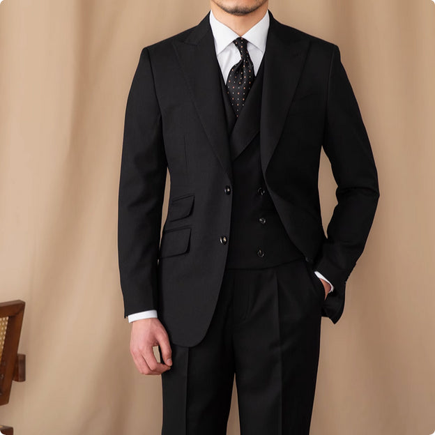 3-Piece Wool Business Suit