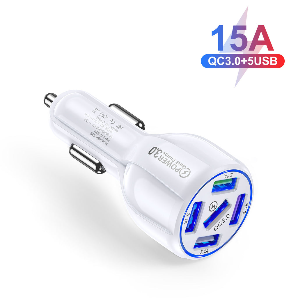 5-Port Fast Car Phone Charger