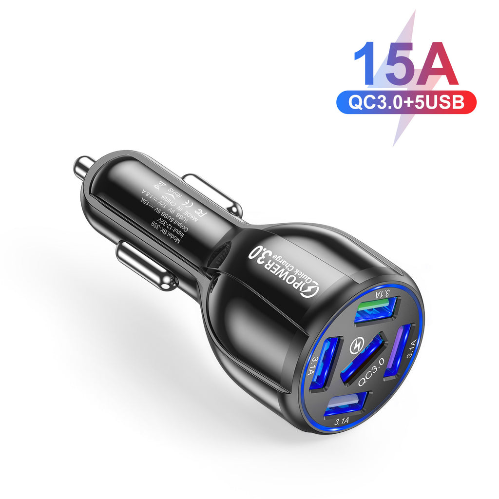 5-Port Fast Car Phone Charger