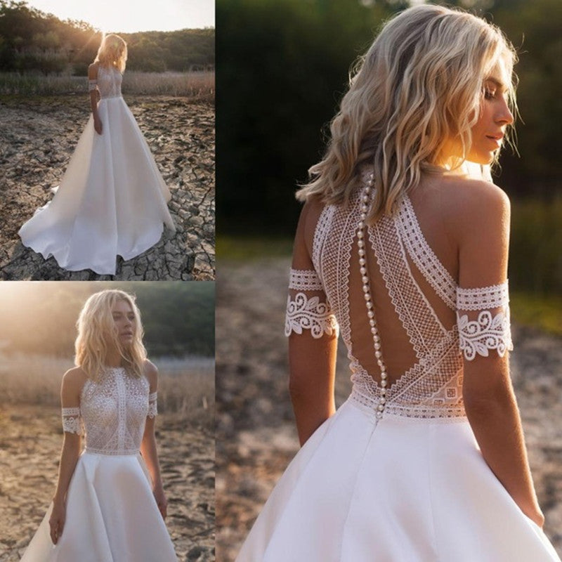 Retro Lace Wedding Dress