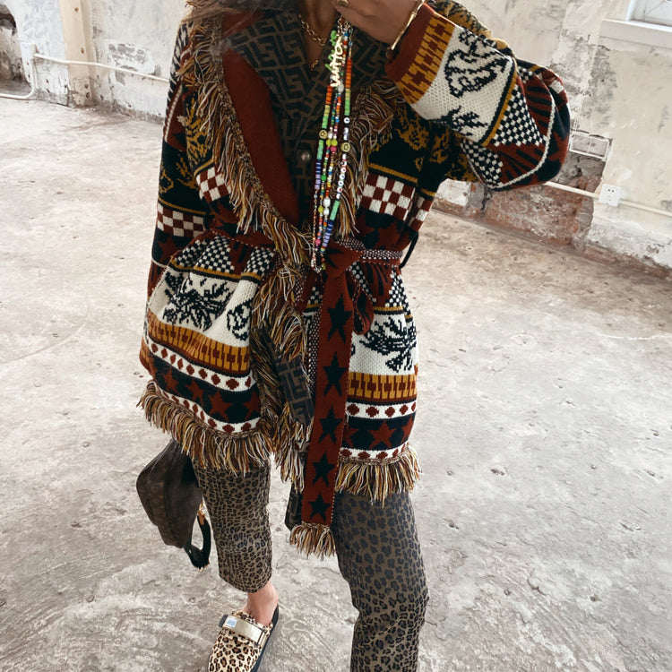 Vintage Wool & Cashmere Sweater Coat