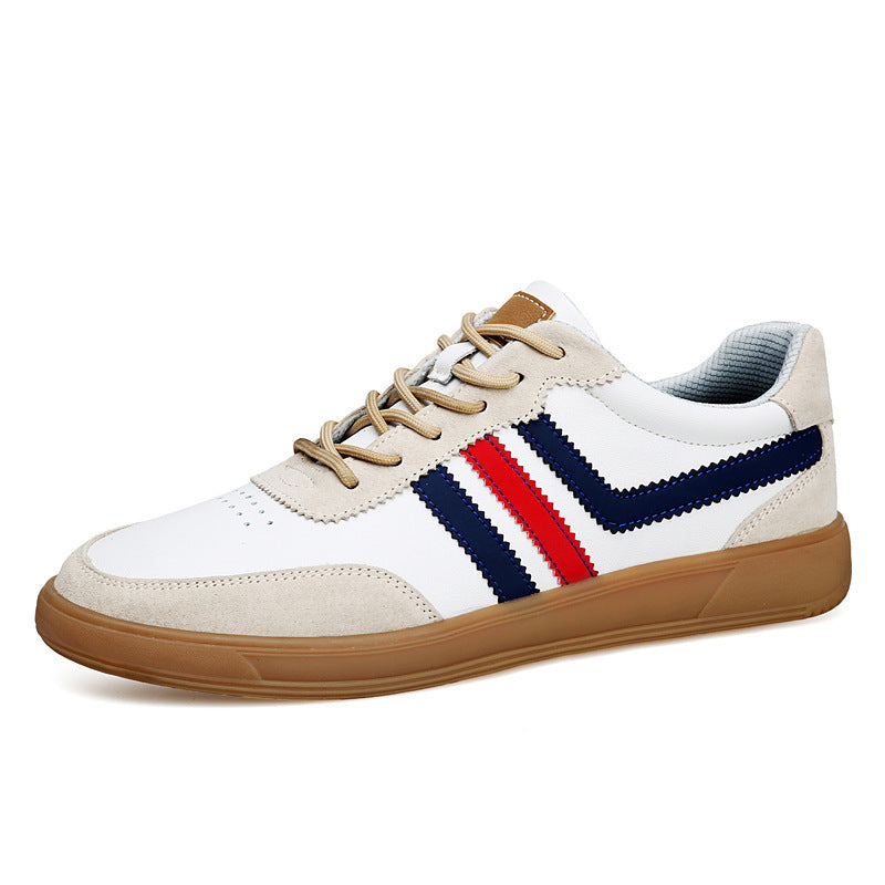 Leather Height-Boosting Sneakers