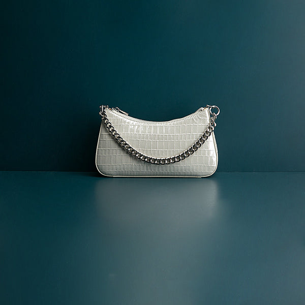 Leather Baotou Chain Handbag
