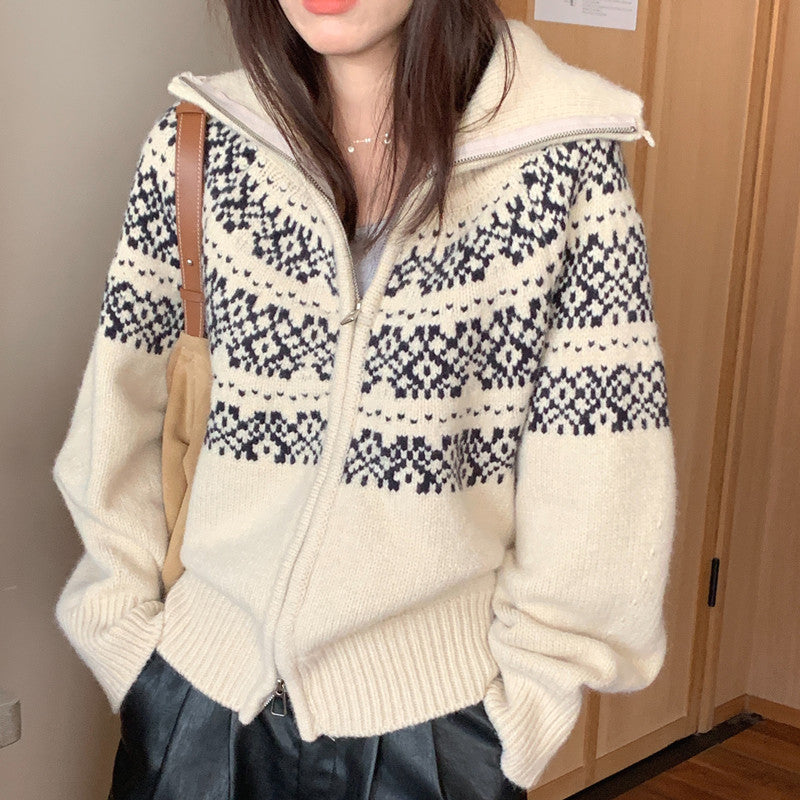 Vintage Knitted Cardigan Sweater