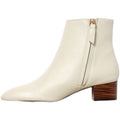 Leather Zipper Ankle Boots