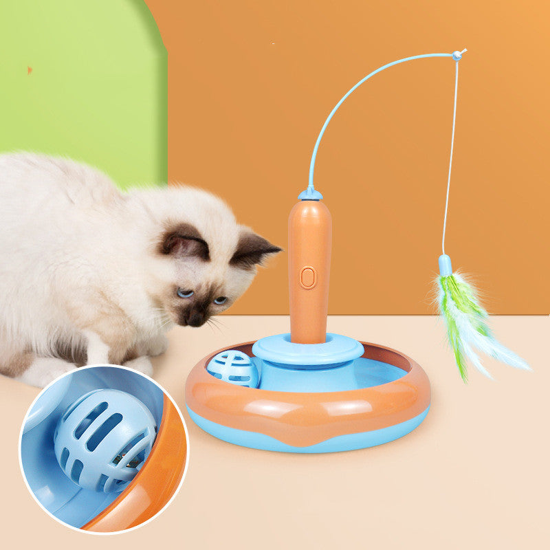 Feather Turntable Cat Toy