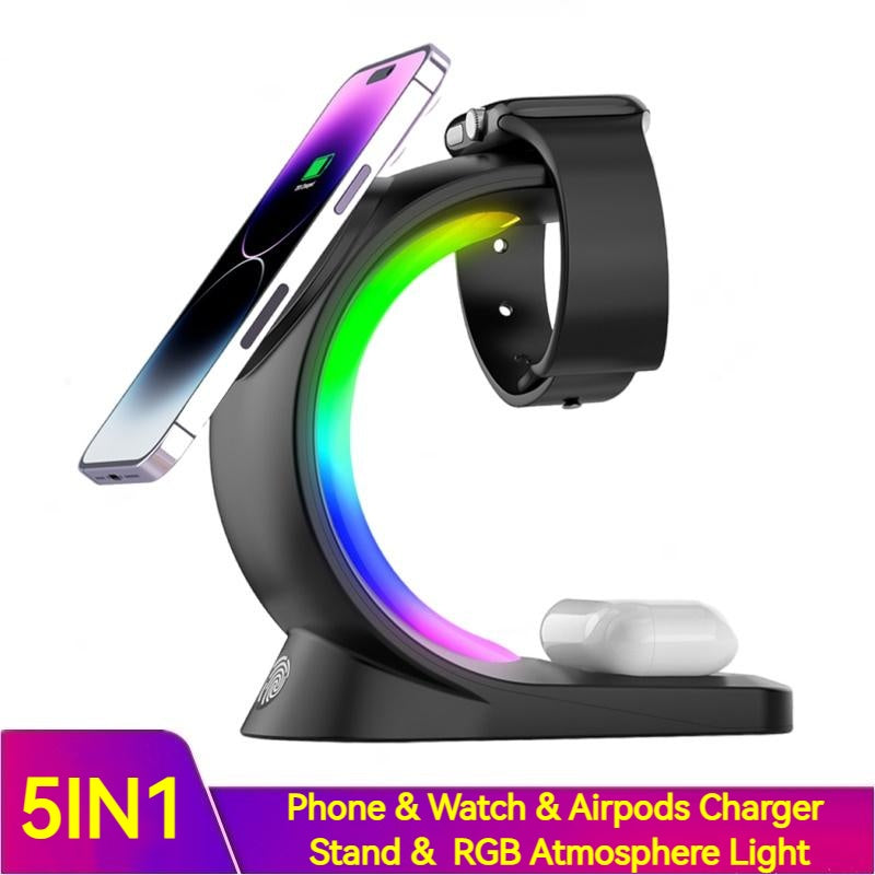 4-in-1 Wireless Charging Station & Ambient Light