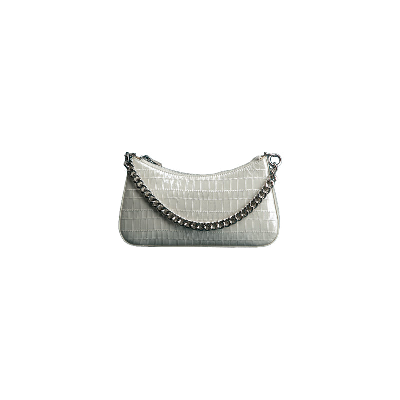 Leather Baotou Chain Handbag