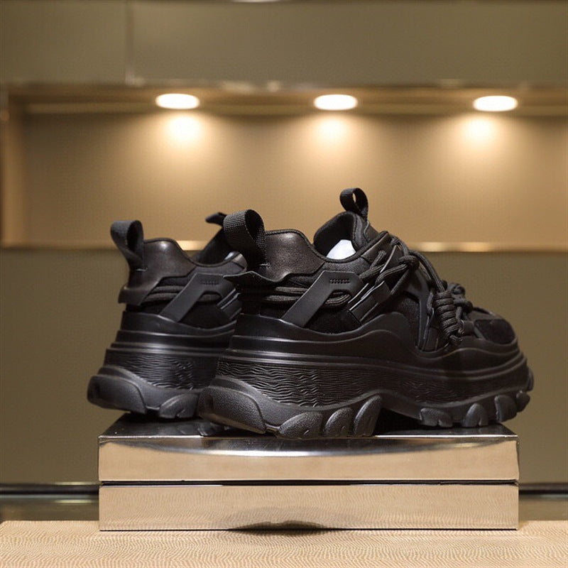 Leather Platform Sneakers