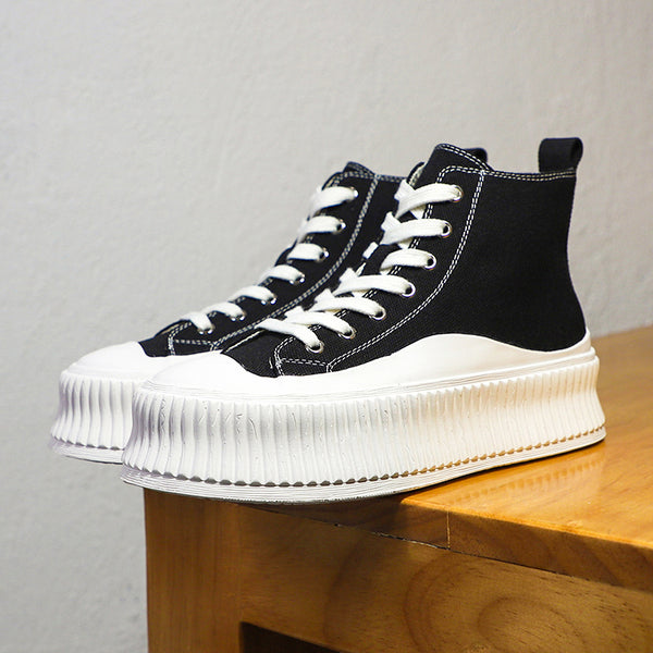 High-Top Canvas Shoes