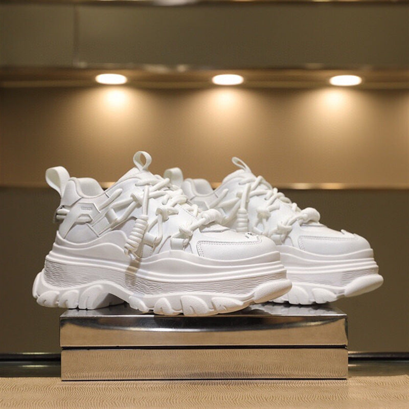 Leather Platform Sneakers