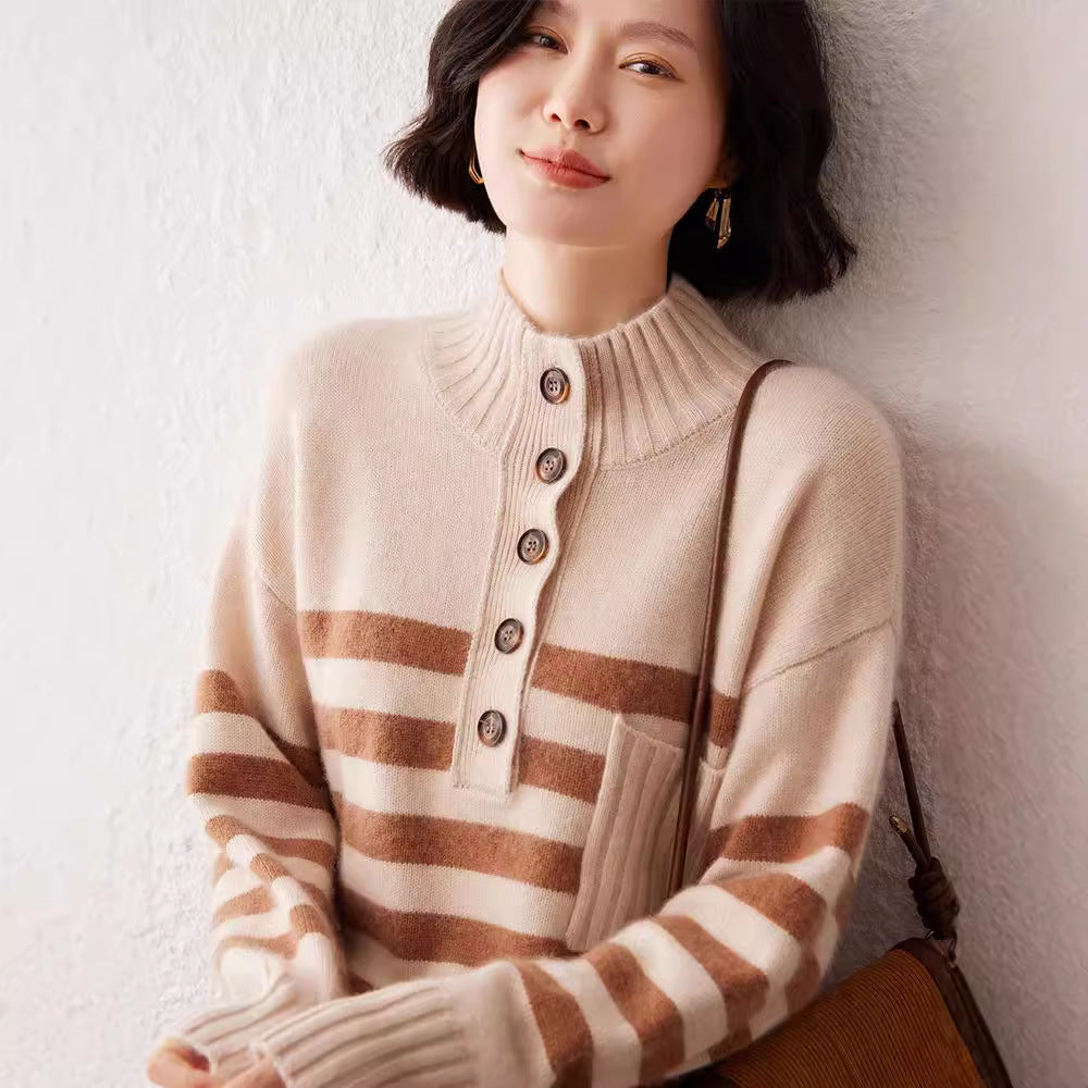 Stripped Cashmere Sweater