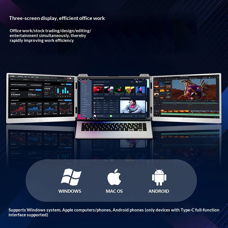 Dual-Screen Laptop Extender