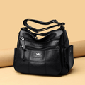 Large Capacity Leather Crossbody Bag