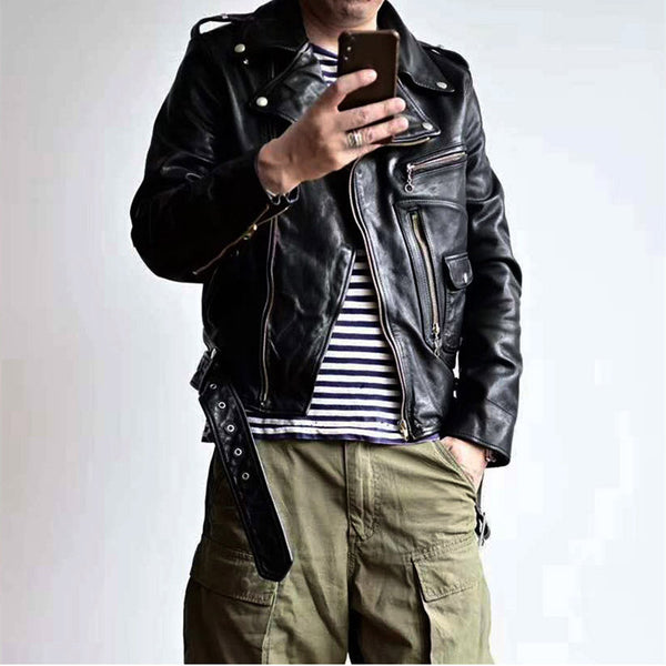 Leather Motorcycle Coat