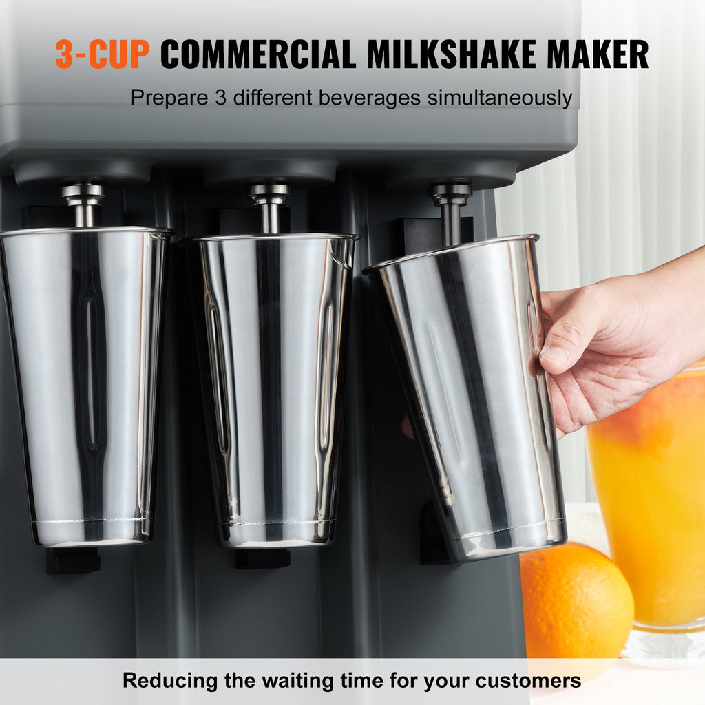 Triple Head Milkshake Maker 375W