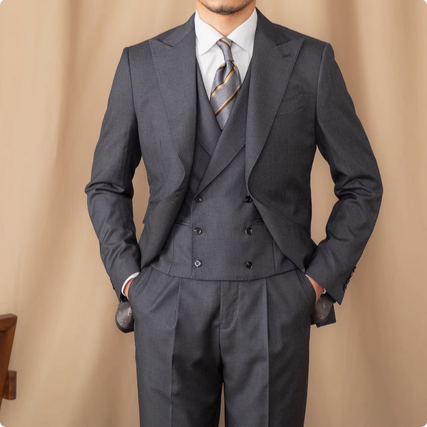 3-Piece Wool Business Suit