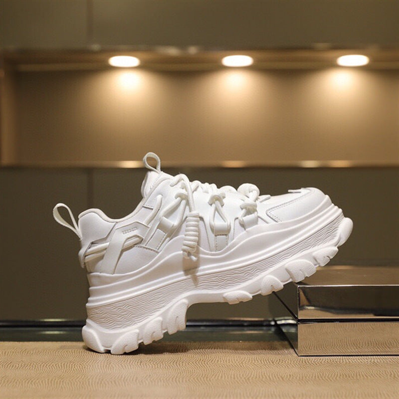 Leather Platform Sneakers