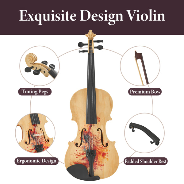 Full-Size Handcrafted Violin Set