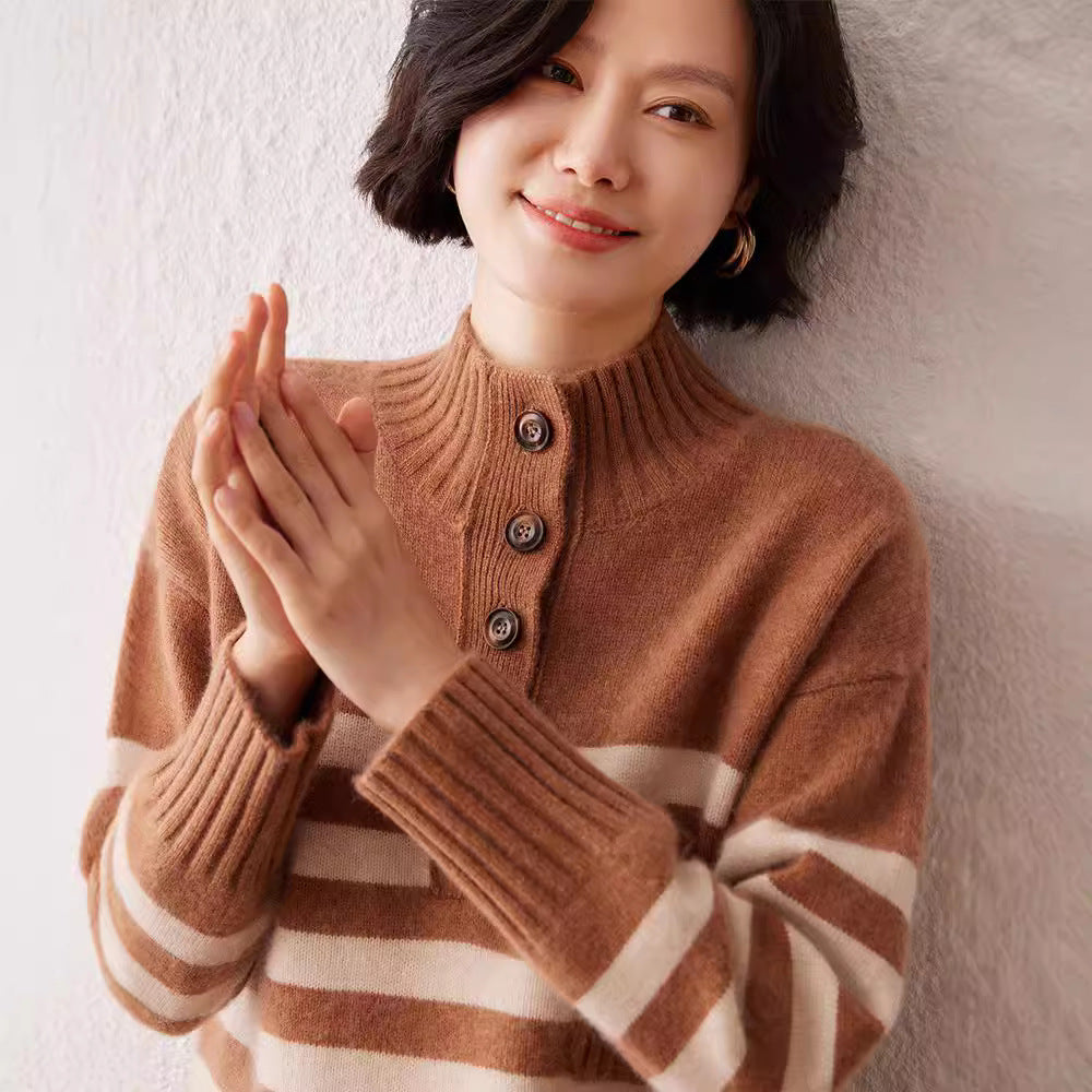 Stripped Cashmere Sweater