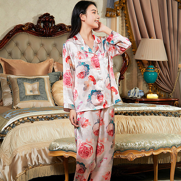 Silk Pajamas Suit
