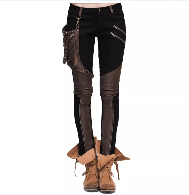 Street-Style Punk Pencil Pants